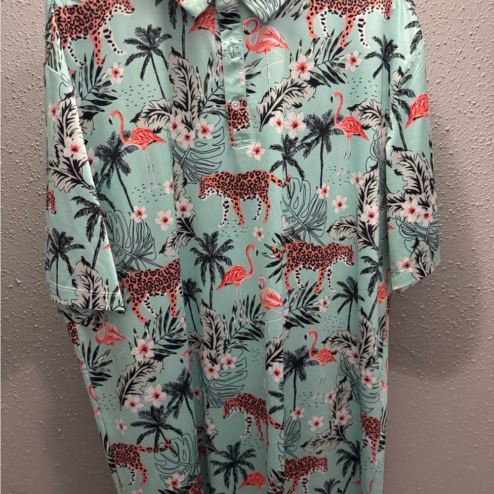 Tropical Print Men's Shirt